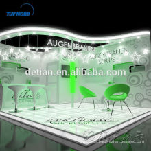 6x6m / 20x20 ft / custom Tradeshow Booth con sistema de suelo de iluminación para exposición comercial